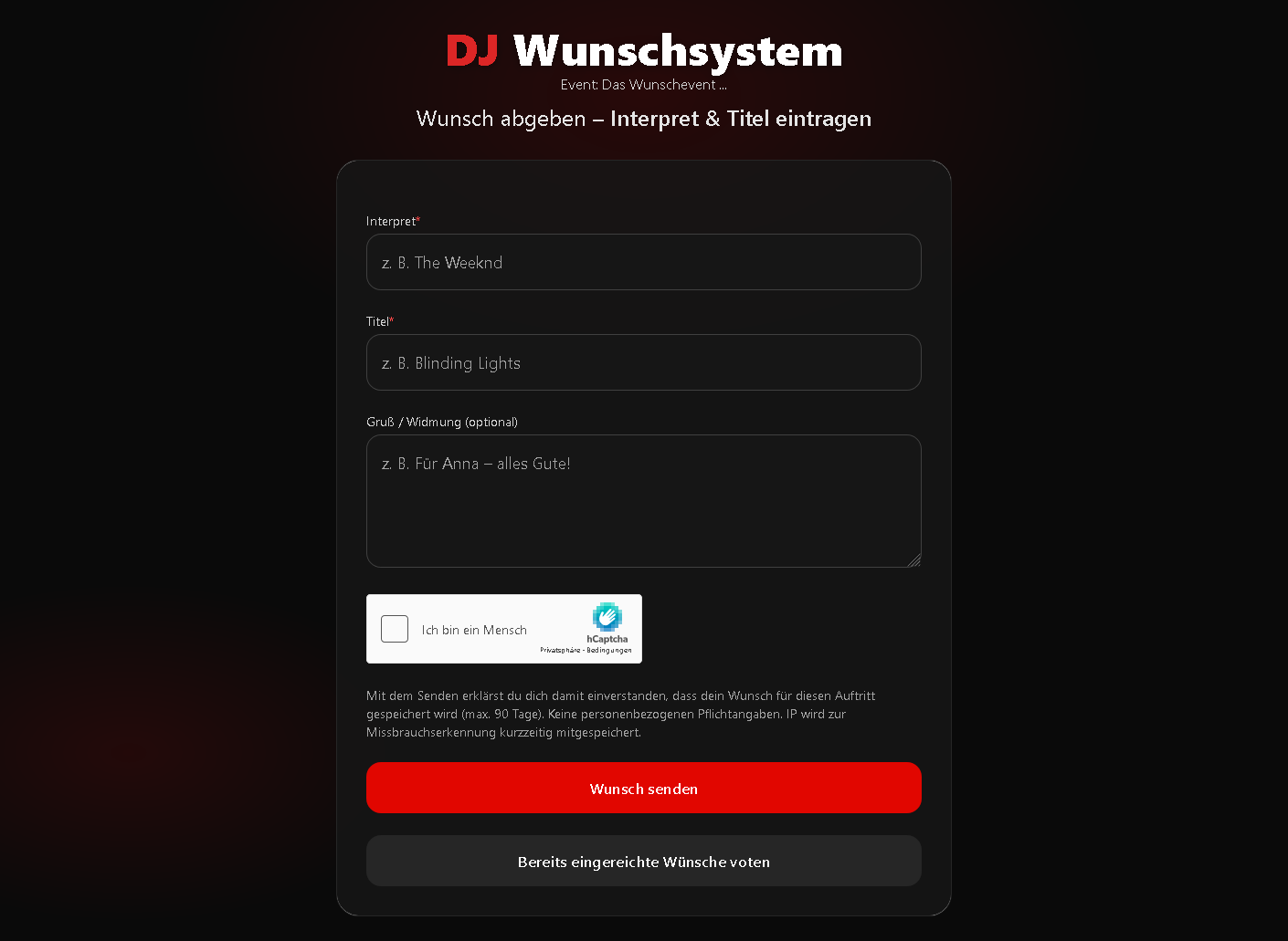 Der Wunsch ist schnell raus